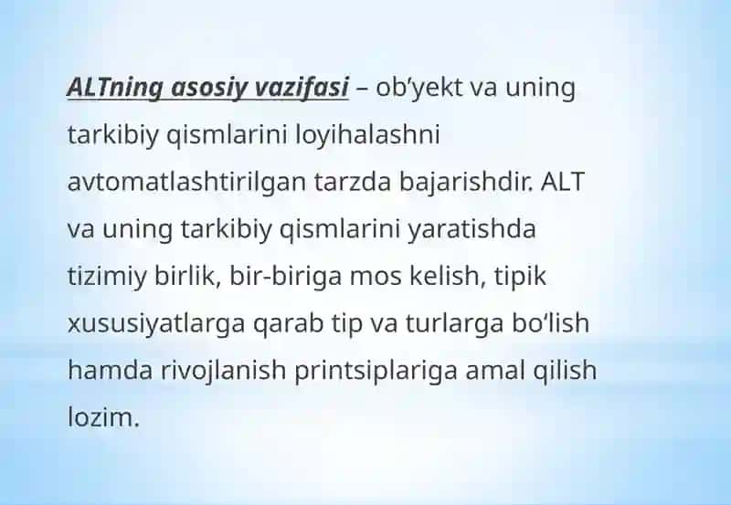 Avtomatlashtirilgan loyihalashtizimlari 4