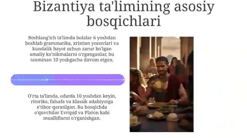 Qadimgi Vizantiya ta'lim 4