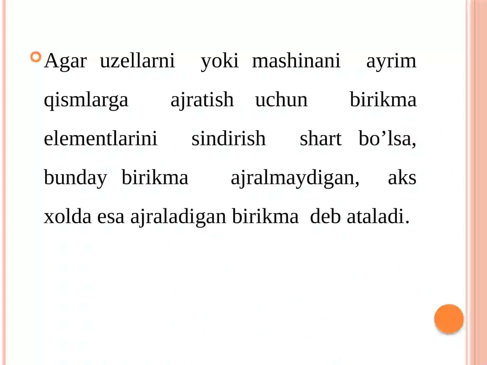 Birikmalar haqida umumiy ma’lumotlar. Payvand birikmalar 4