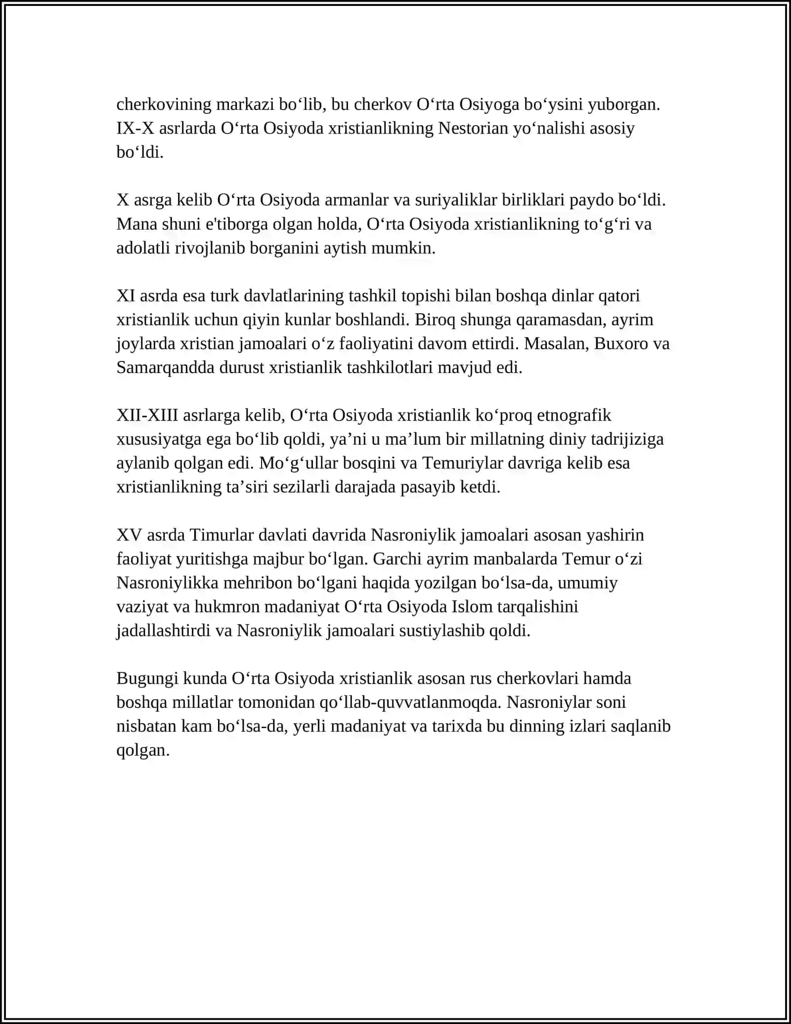 XRISTIANLIK DININING O’RTA OSIYODA TARQALISHI 4