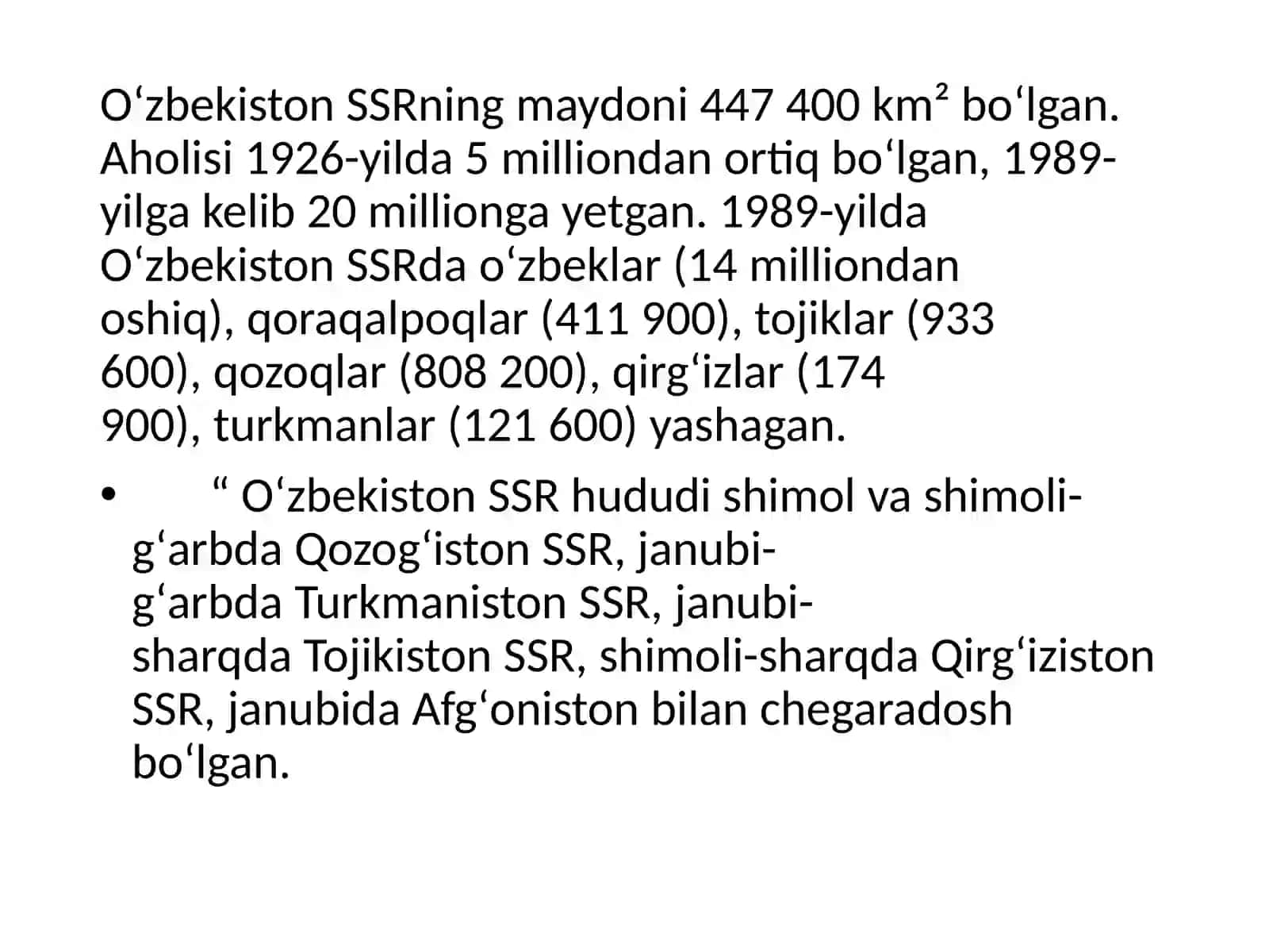 O'zbekiston SSRning ijtimoiy-siyosiy rivojlanishi 4