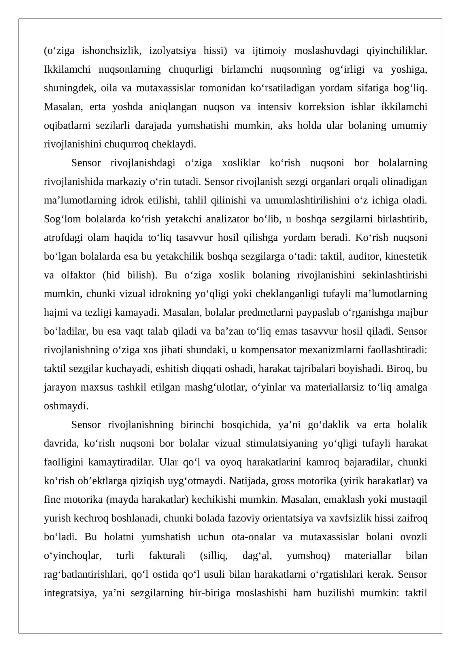 Ko‘rishda nuqsoni bor bolalarda kompensator jarayonlarni shakllantirish 4