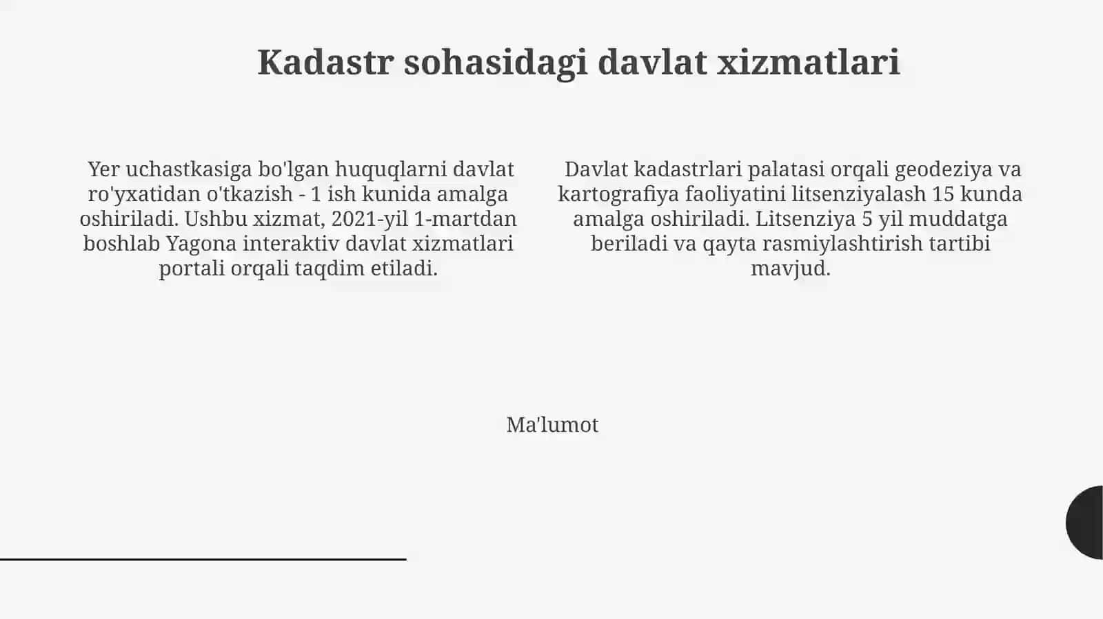 Kadastragentligining faoliyatibilantanishish 4