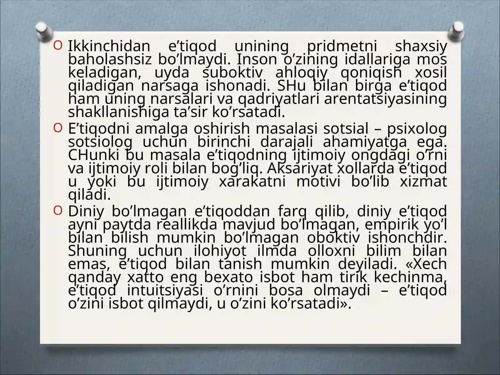 E'tiqodning psixologik xususiyatlari 4