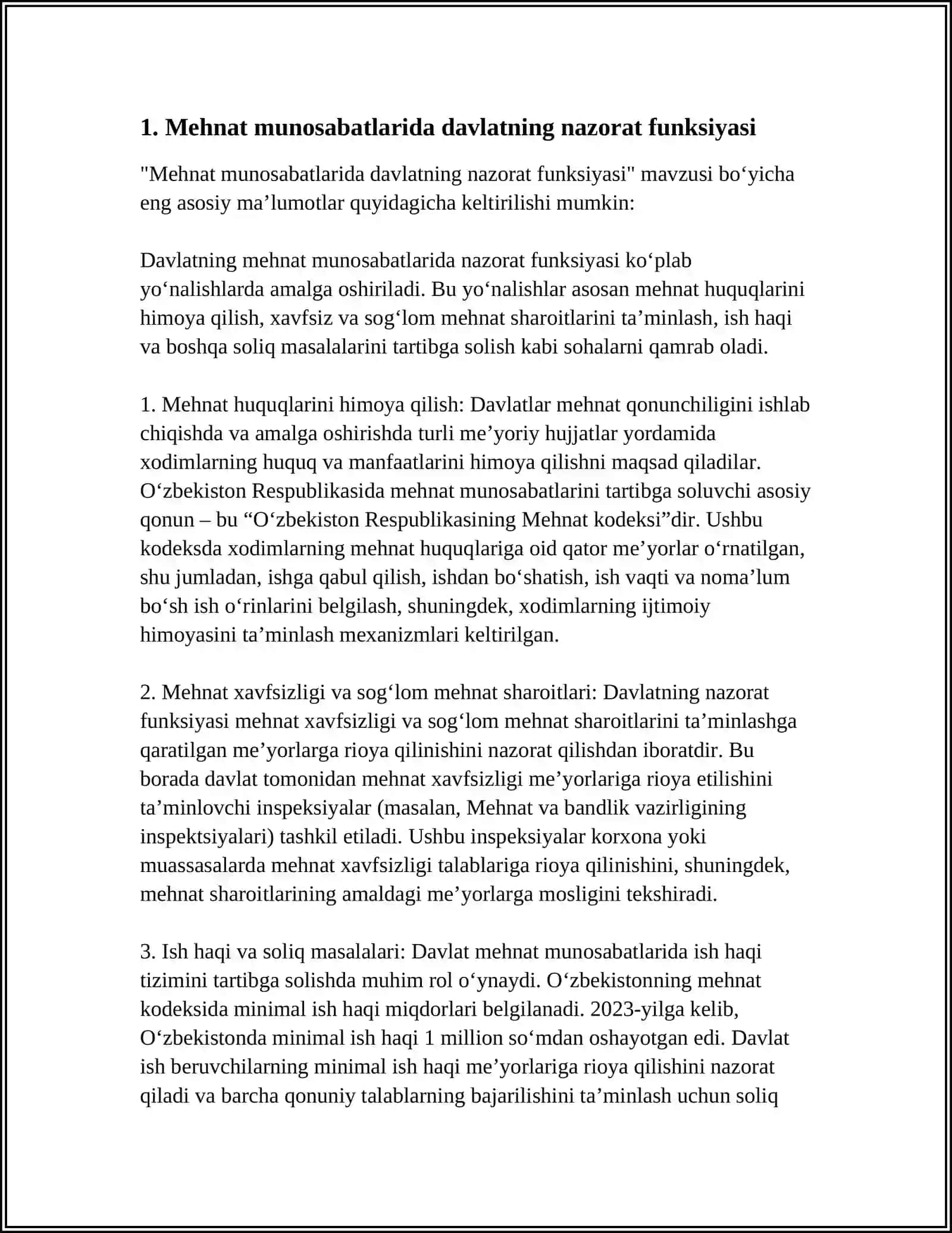 MEHNAT MUNOSABATLARINI TARTIBGA SOLISHDA DAVLATNING ROLI 4