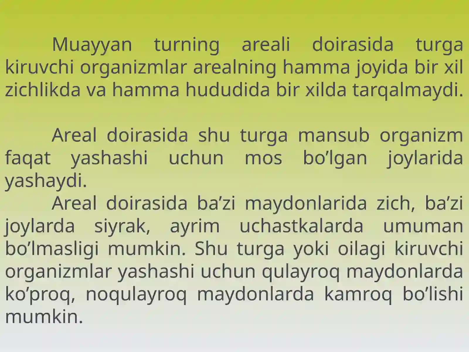 AREAL HAQIDA TA’LIMOT ASOSLARI 4