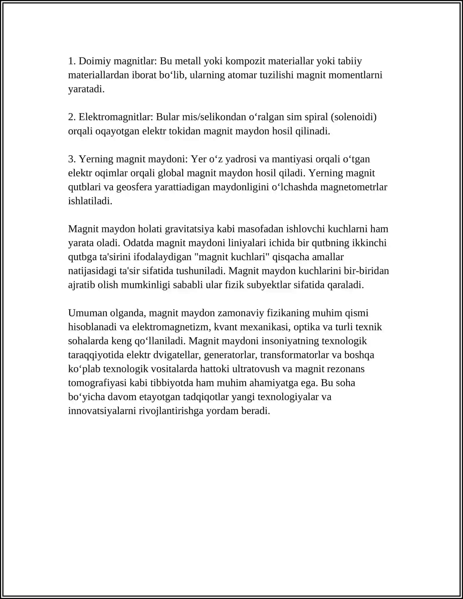 MAGNIT MAYDON ENERGIYASI 4
