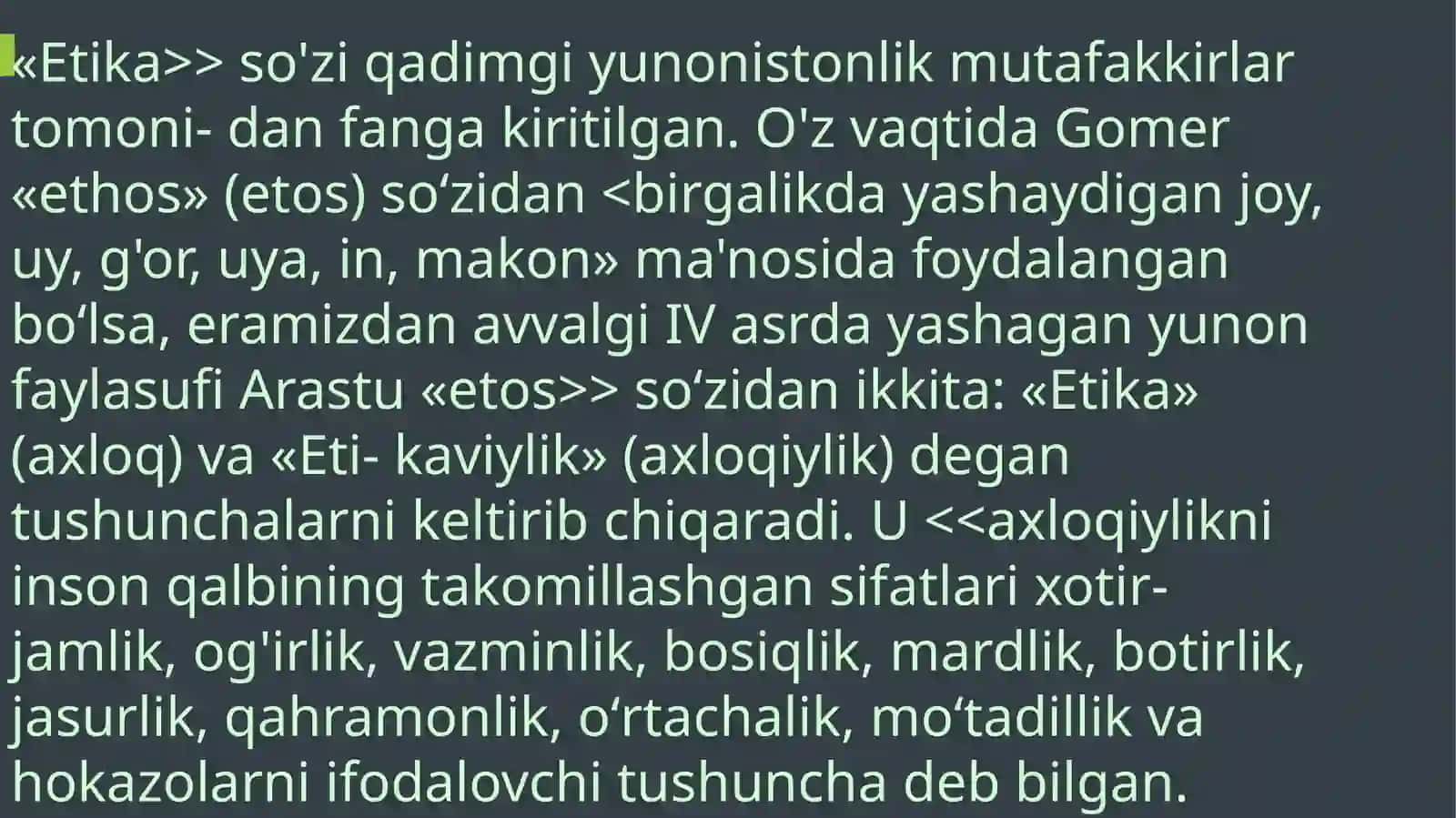 Etika fanining mohiyati va predmeti 4