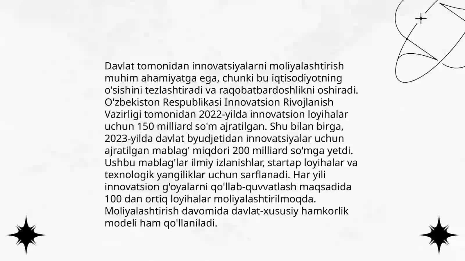 Innovatsiyalarni moliyalashtirish 4