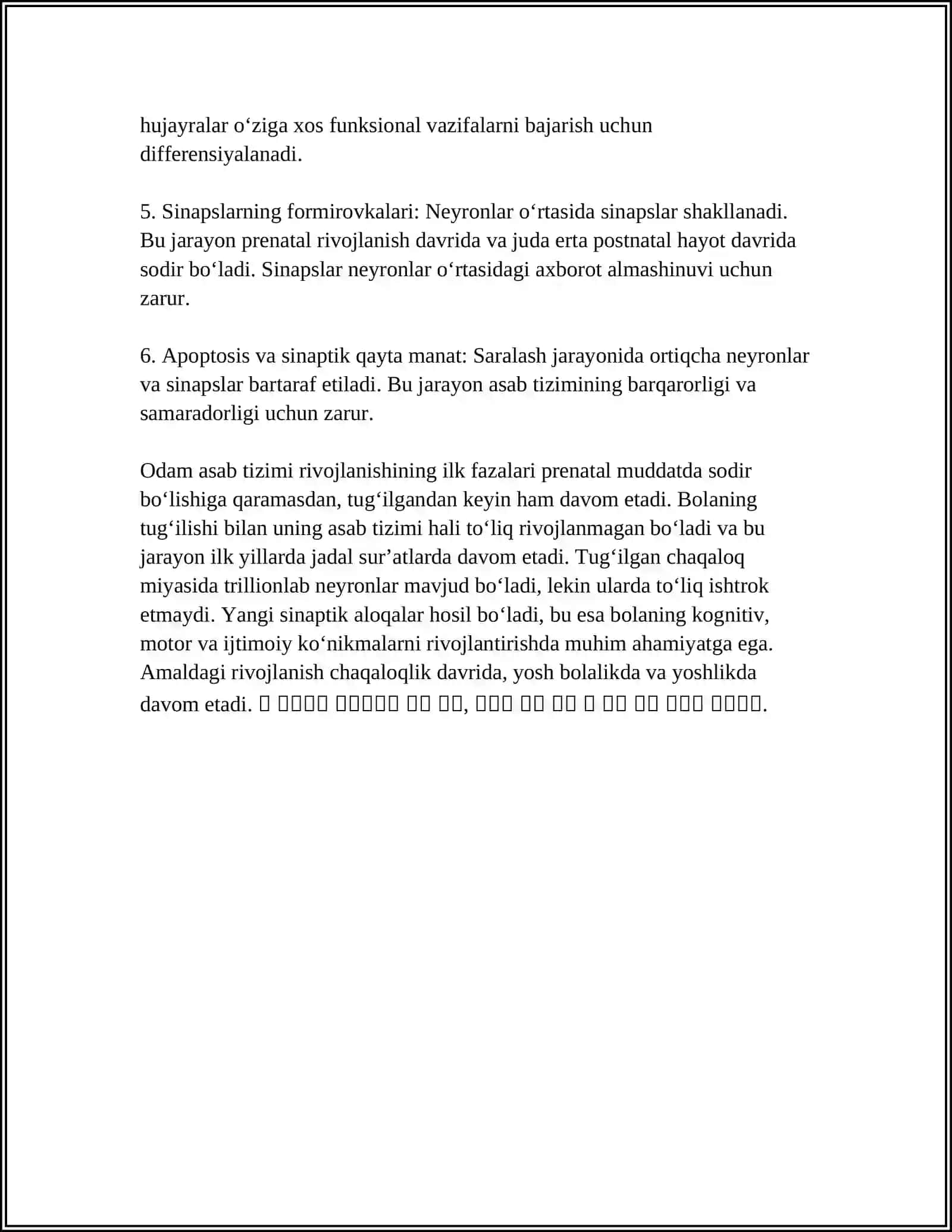 ASAB TIZIMINING ONTOGENEZI 4