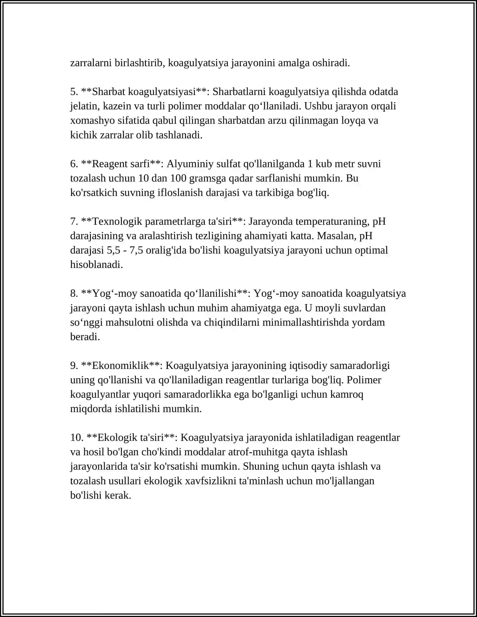 MOYLARNI KOAGULYATSIYA TOZALASH 4