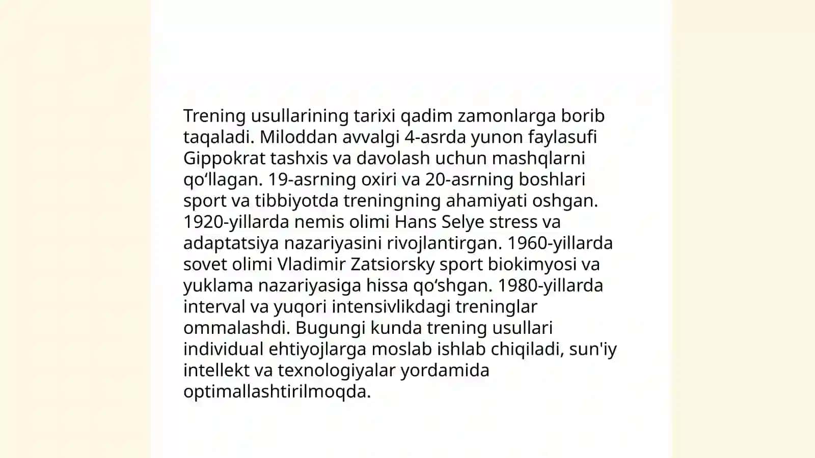 Guruhli va individual trening usullarining solishtirilishi 4