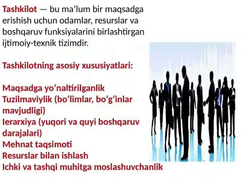 Tashkilot va uni boshqarish 4