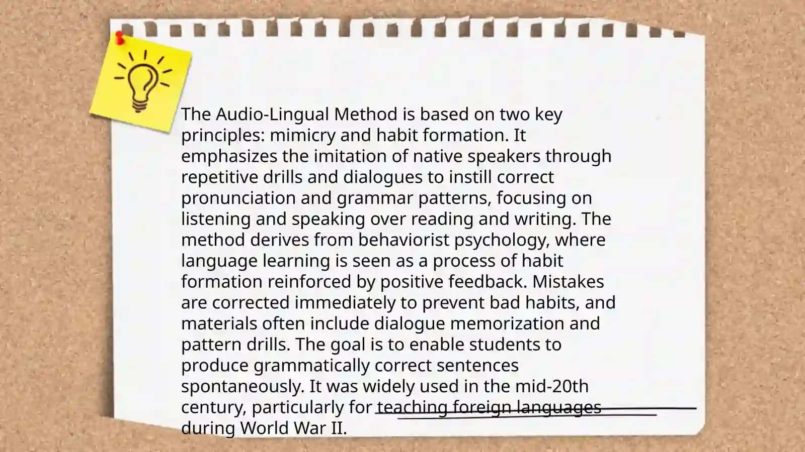 The Audio-Lingual Method 4