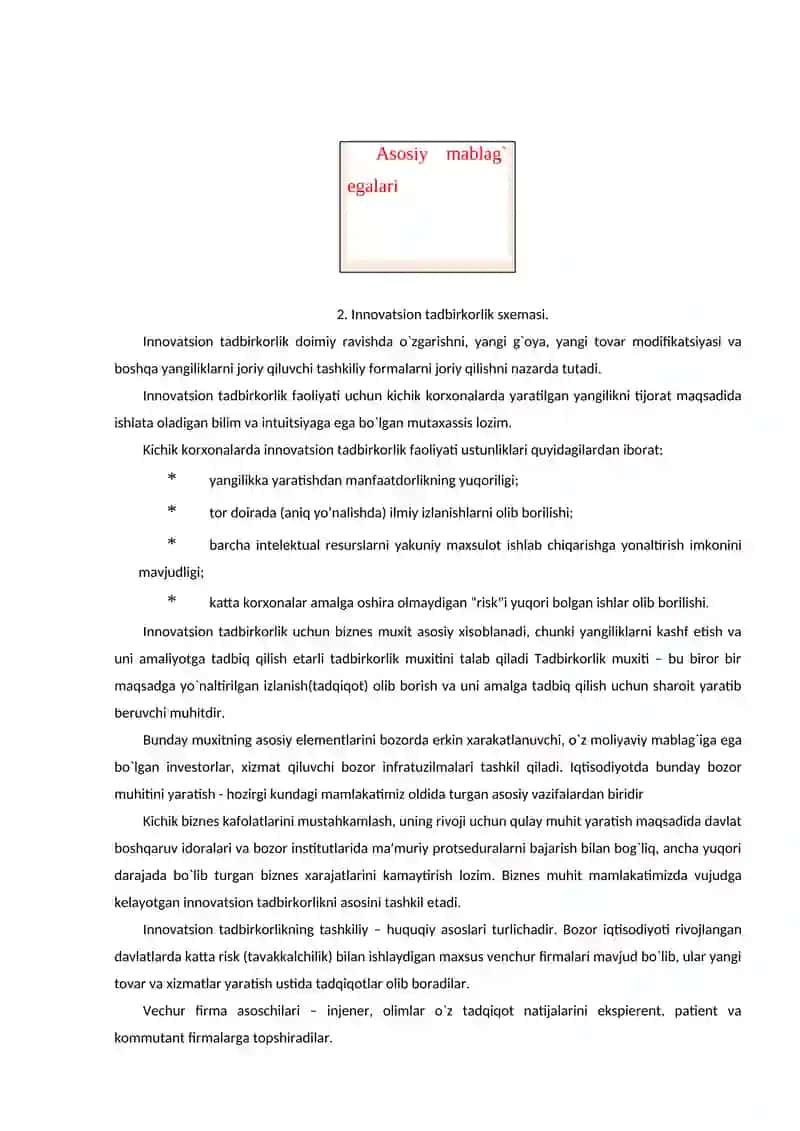 Innovatsion faoliyatning mohiyati 4