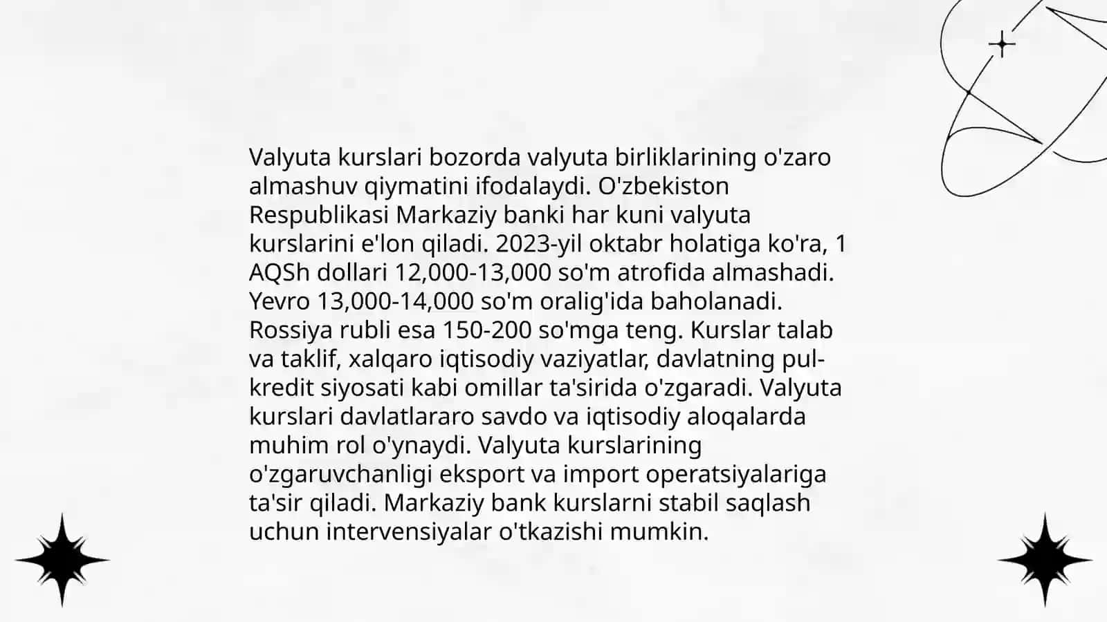 Xorijiy valyuta bozorlari 4