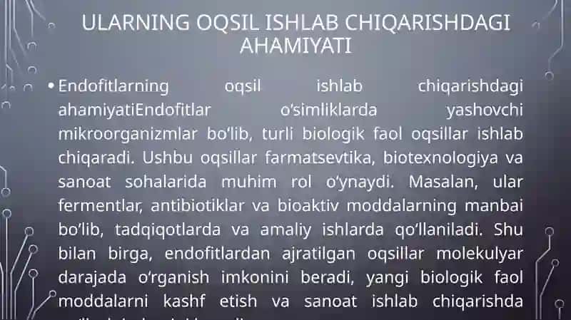 Endofitlardan oqsil ajratib olish 4