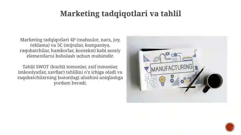 Marketingni boshqarish funksiyalari 4