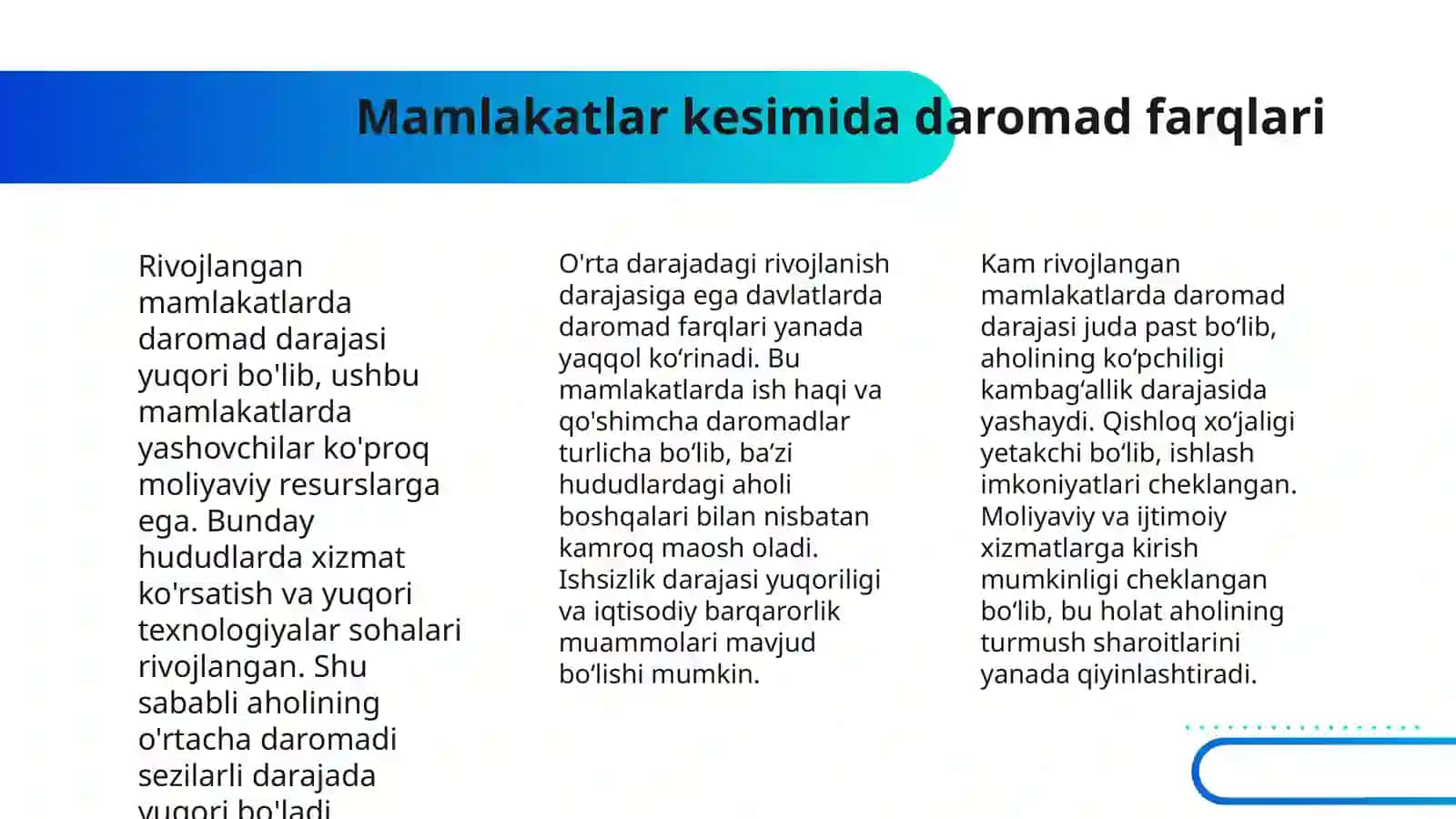 AHOLI TURMUSH DARAJASI VA DAROMADI 4