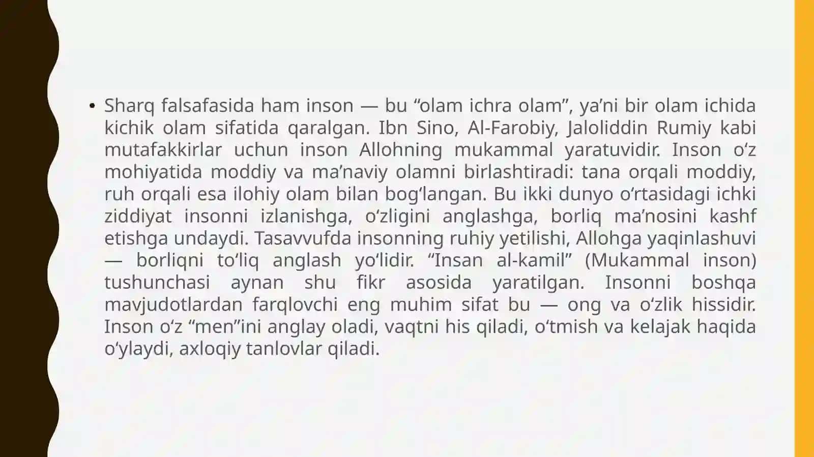 Inson borligʻiga oid kategoriyalar 4