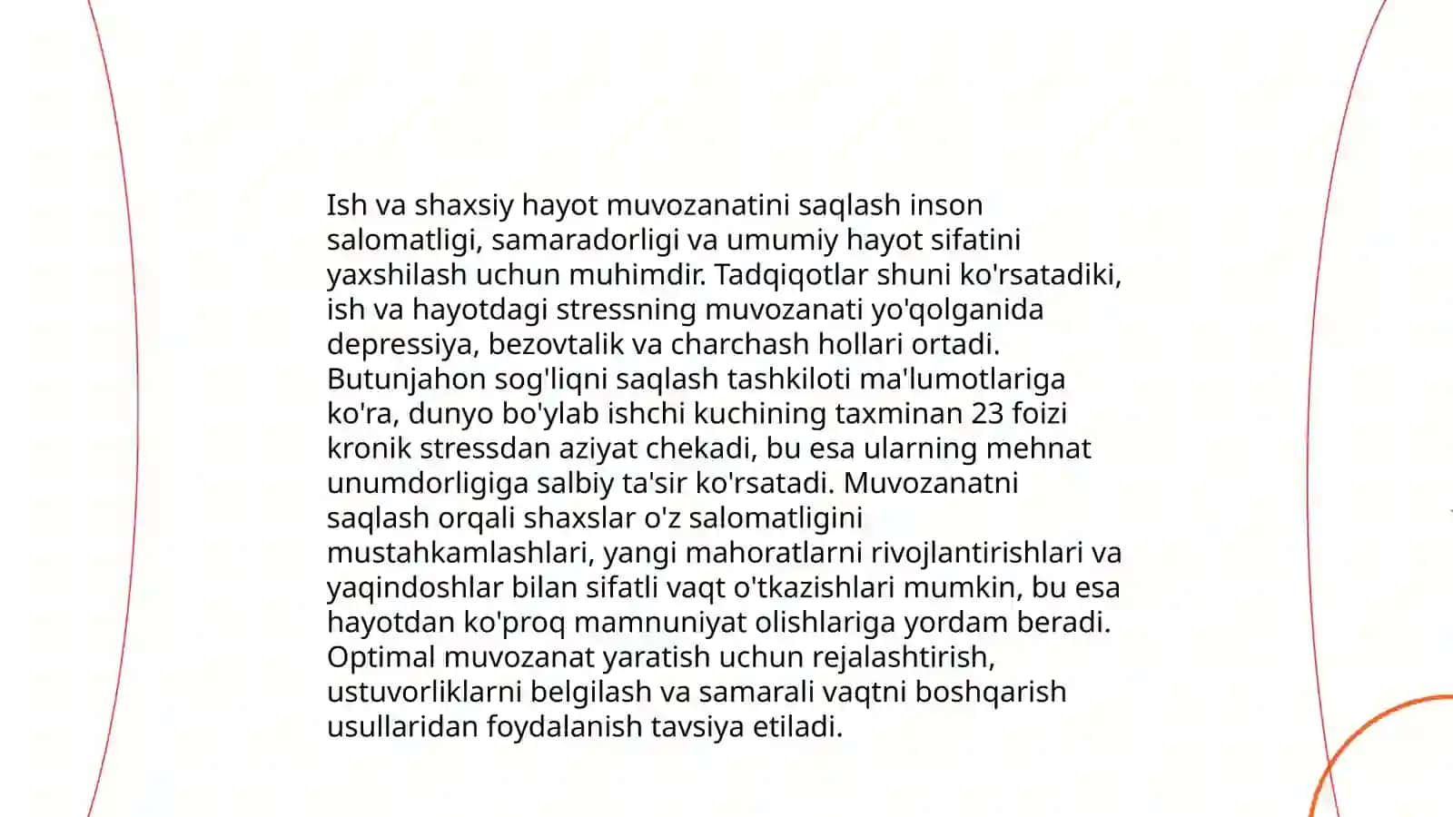 Stress va uni boshqarish. Motivatsiya 4