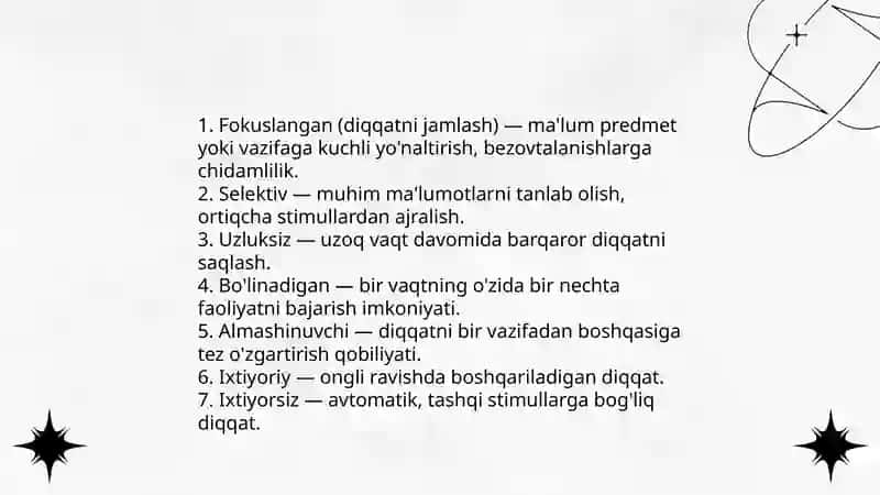Diqqatning taʼrifi 4