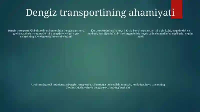 Dengiz Transporti Va Kruiz Kemalari 4