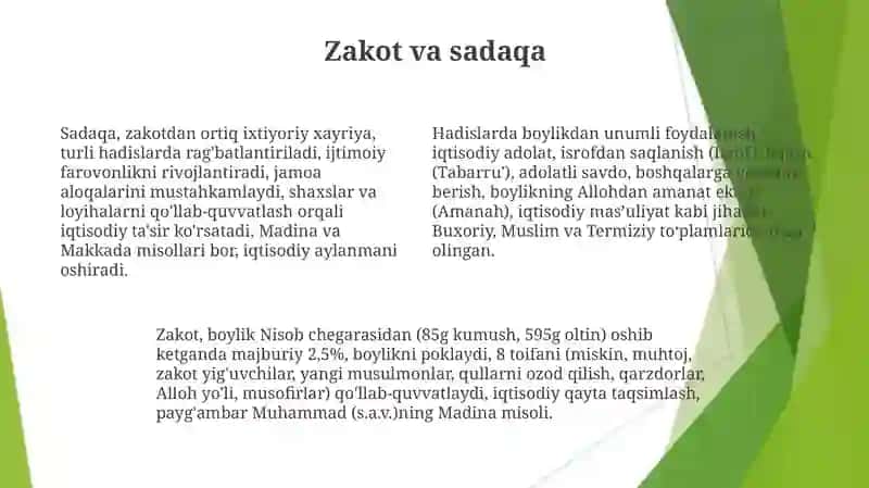 Hadislardagi iqtisodiy qarashlar 4