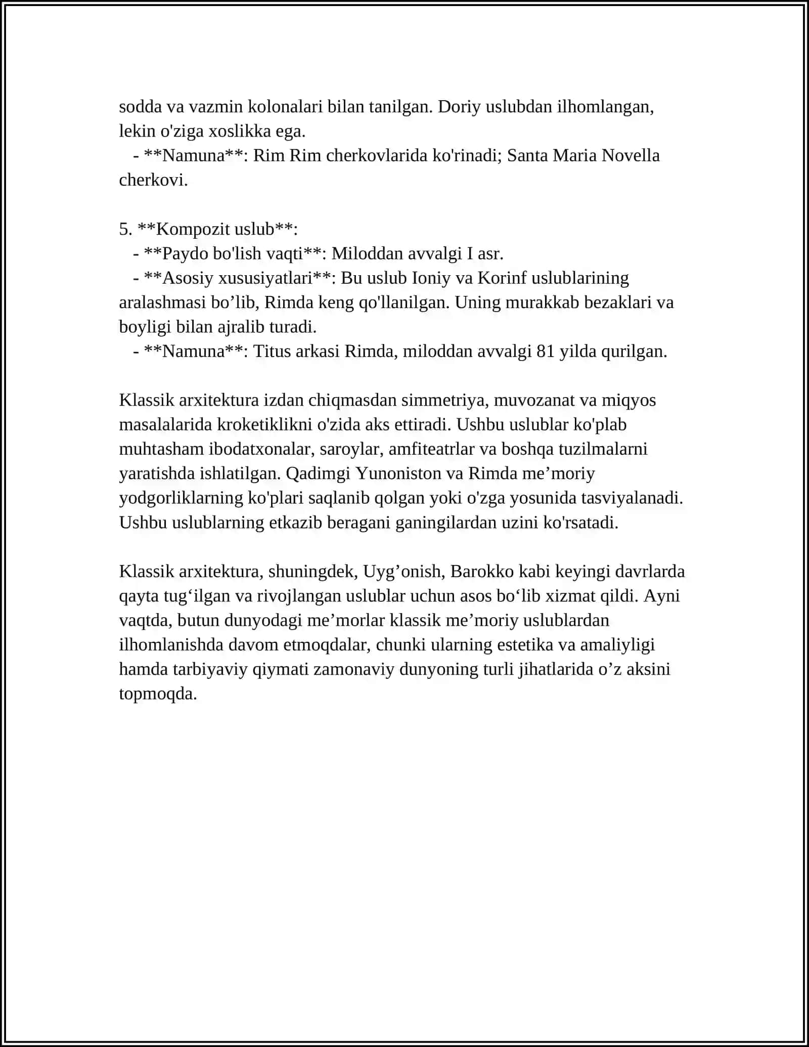 ARXITEKTURAVIY USLUBLAR 4