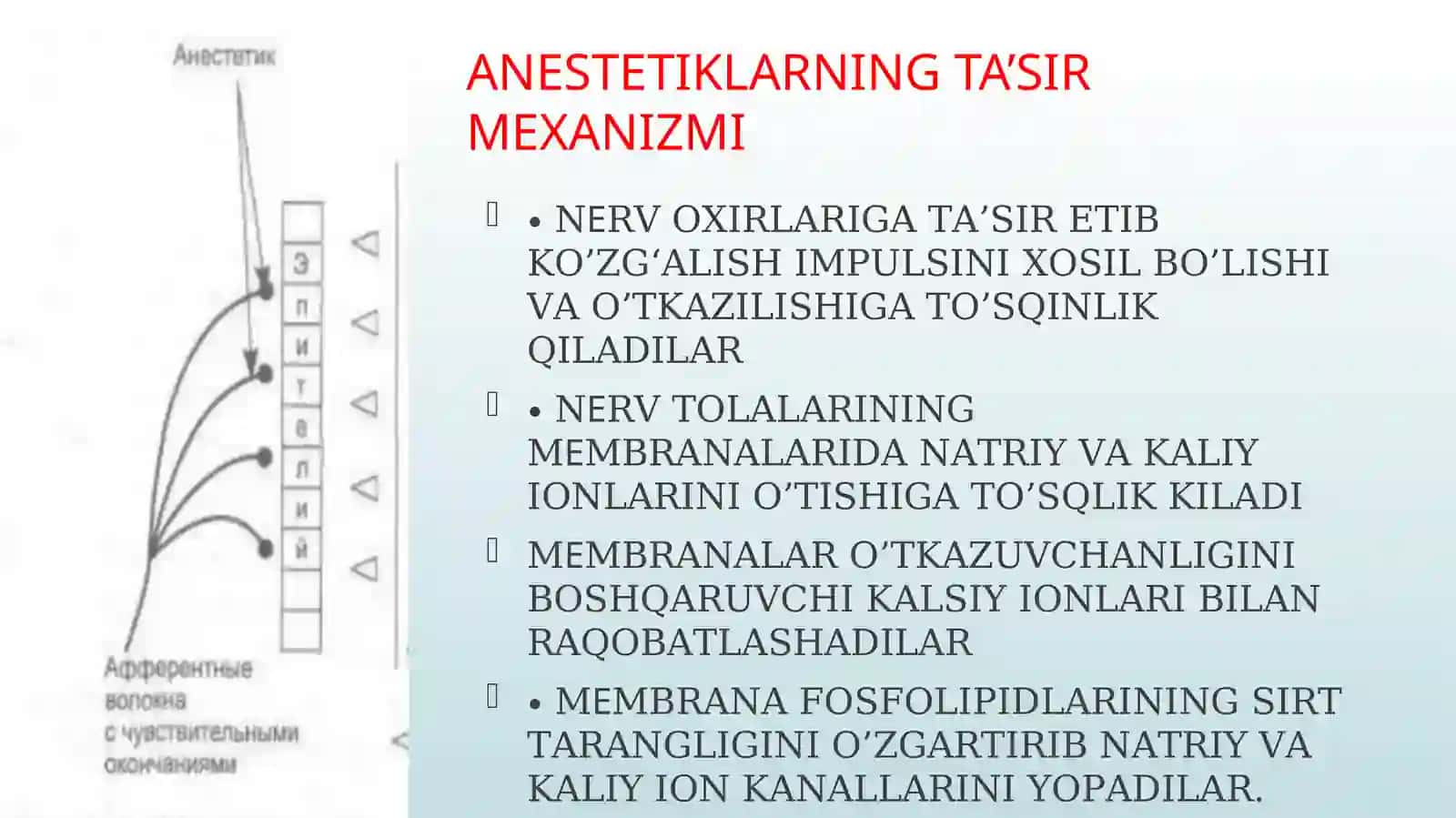 ZAMONAVIY ANESTETIK VOSITALAR 4