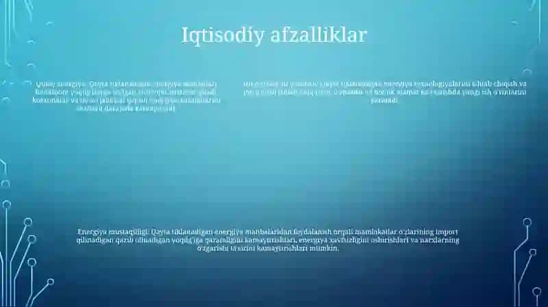 Qayta Ishlanadigan Energiya Manbalari 4