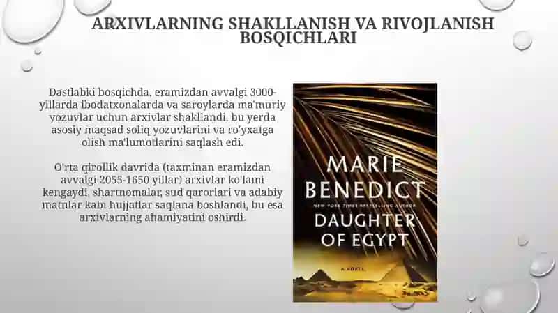 Qadimgi Misrdavlatida arxiv ishlari tarixi 4
