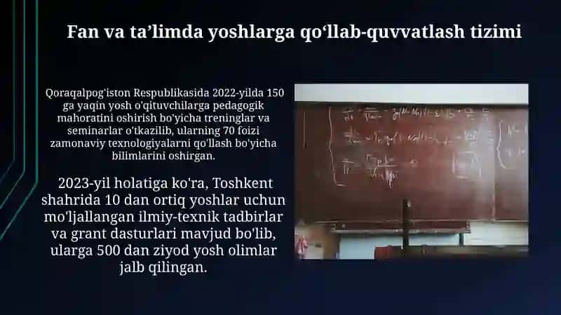 O'zbekistonda ilm-fan yoshlar siyosati 4