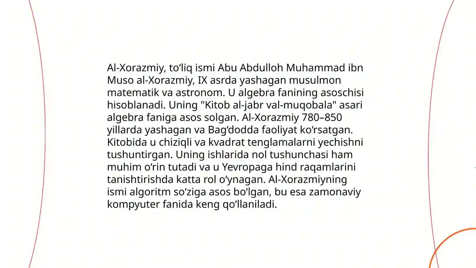 IX asrda Movarounnahr va Xurosondagi madaniy uyg'onish 4