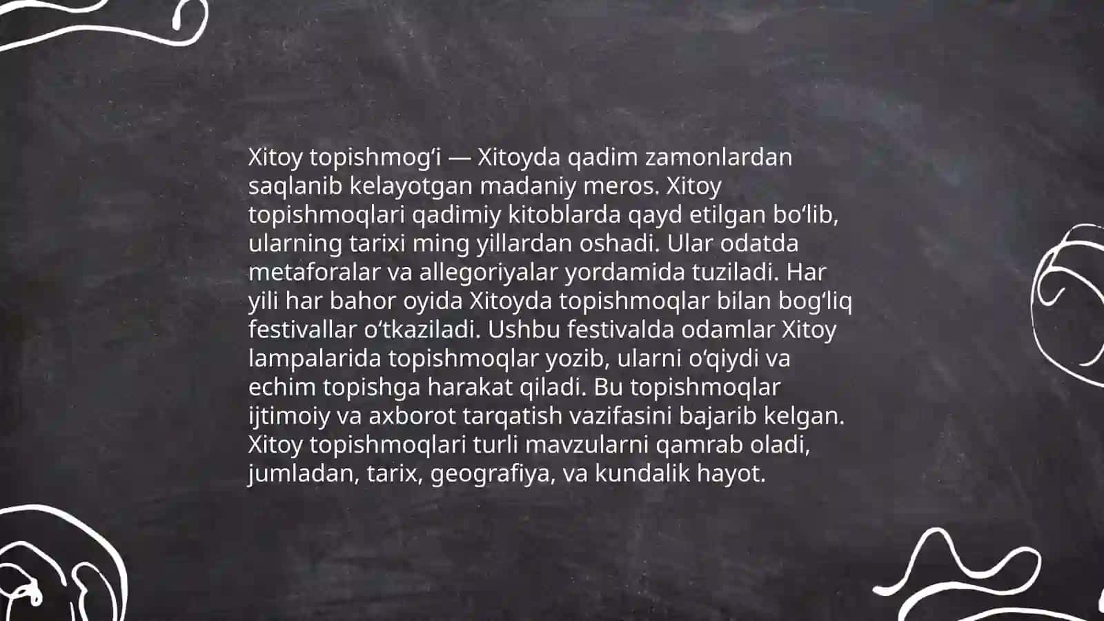 Topishmoqlar 4