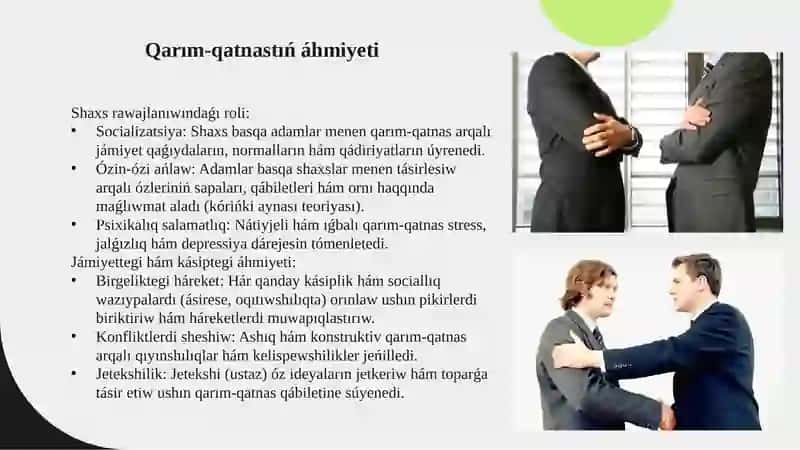 Pedagogikaliq xizmette qarim - qatnas 4