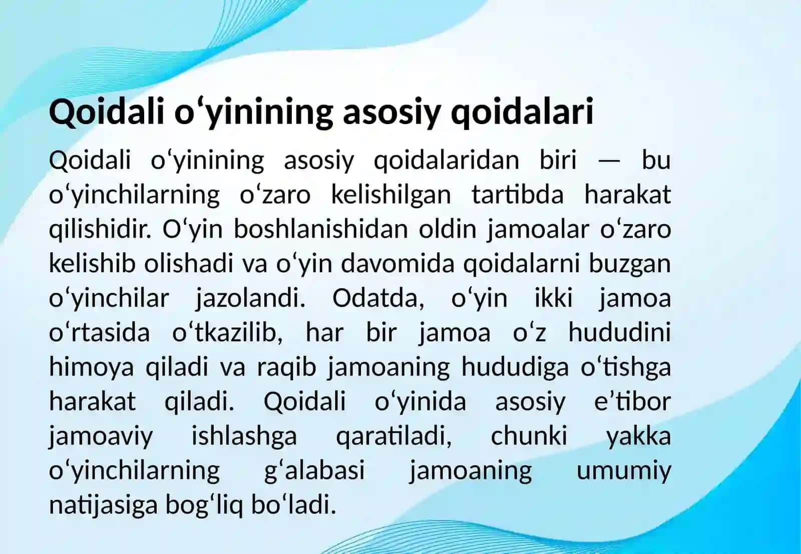 Qoidali o'yin 4