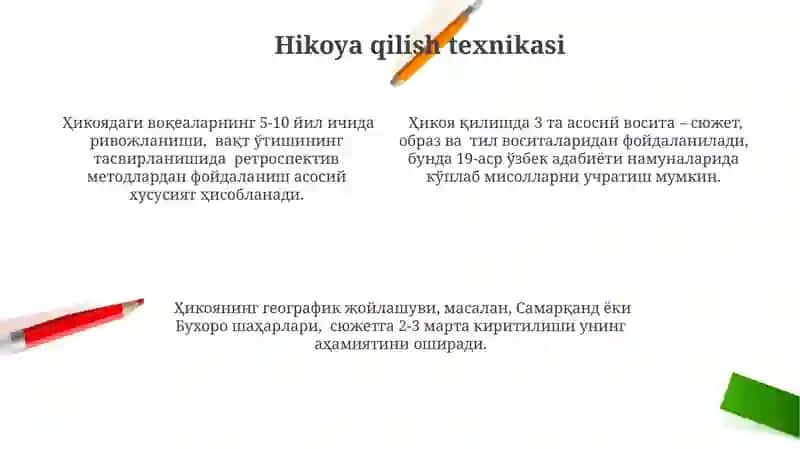 Adabiytilning o'ziga xos xususiyatlari 4