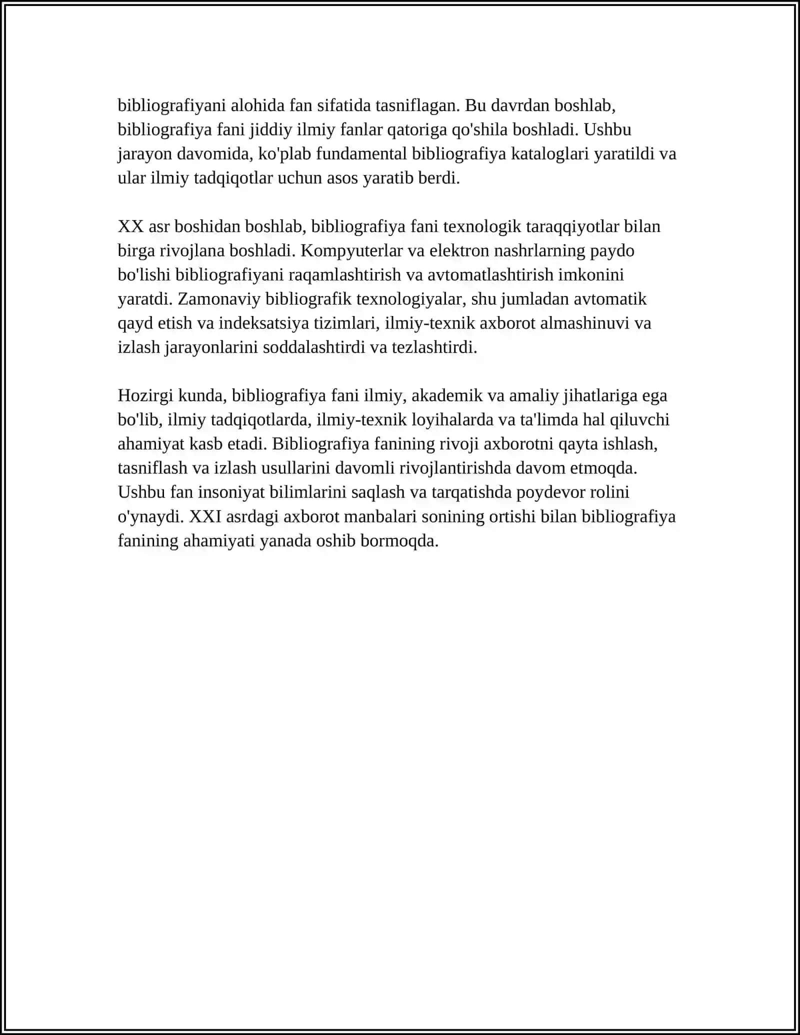 BIBLIOGRAFIYA FANINING MAZMUNI VA MOHIYATI 4