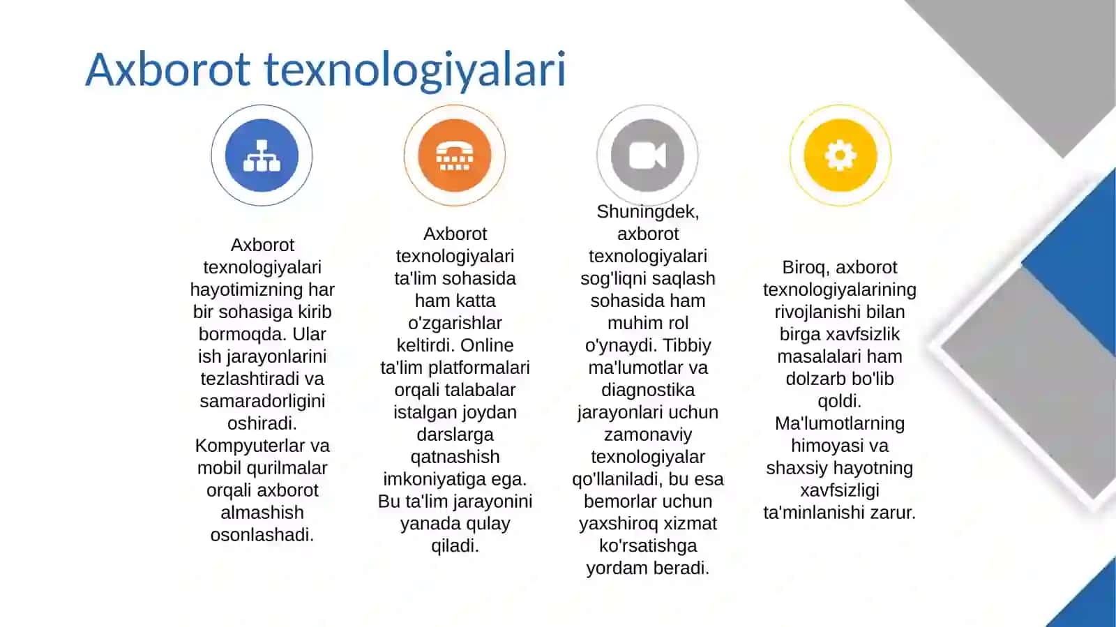 Axborot inson hayotining ajralmas qismi 4
