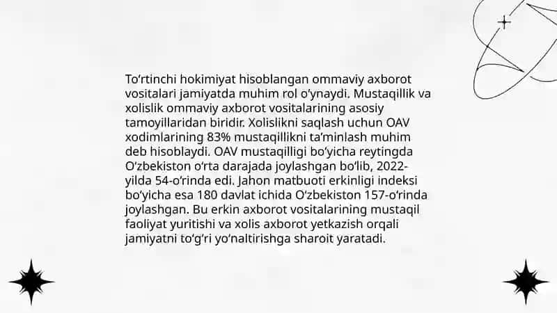 Ommaviy axborot vositalari 4