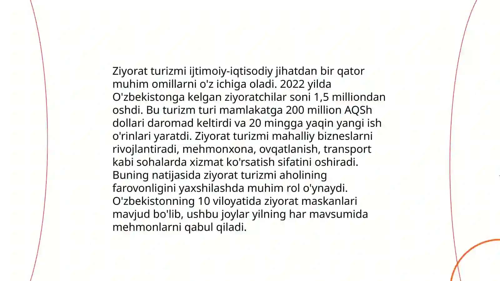 O'zbekistonda ziyorat turizmi rivojlanish istiqbollari 4