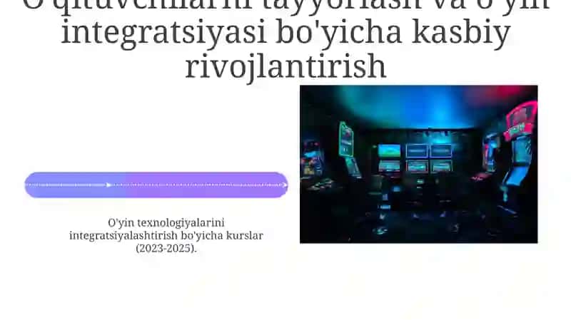 Integratsiyalashgan ta'limda o`yin texnologiyalari 4