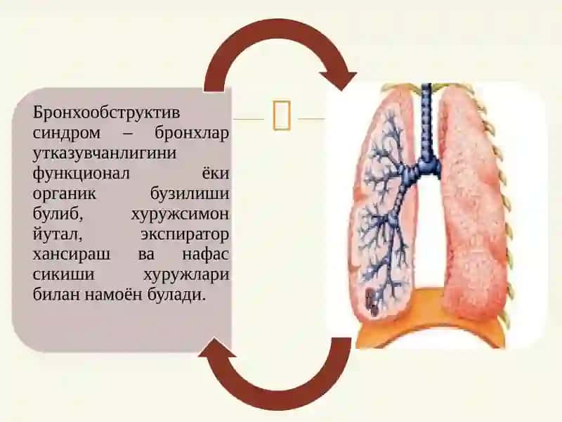 БРОНХООБСТРУКТИВ СИНДРОМҚИЕСИЙ ТАШХИСИ.УАШ ТАКТИКАСИ. 4