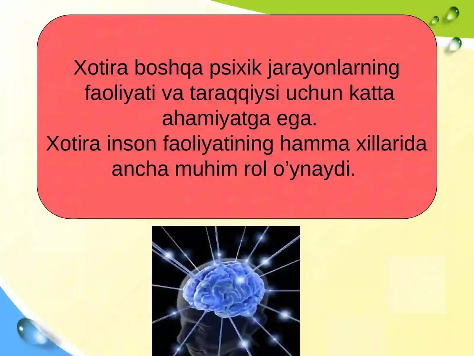 Xotiravafaoliyat.Xotiranieksprementalo’rganish 4