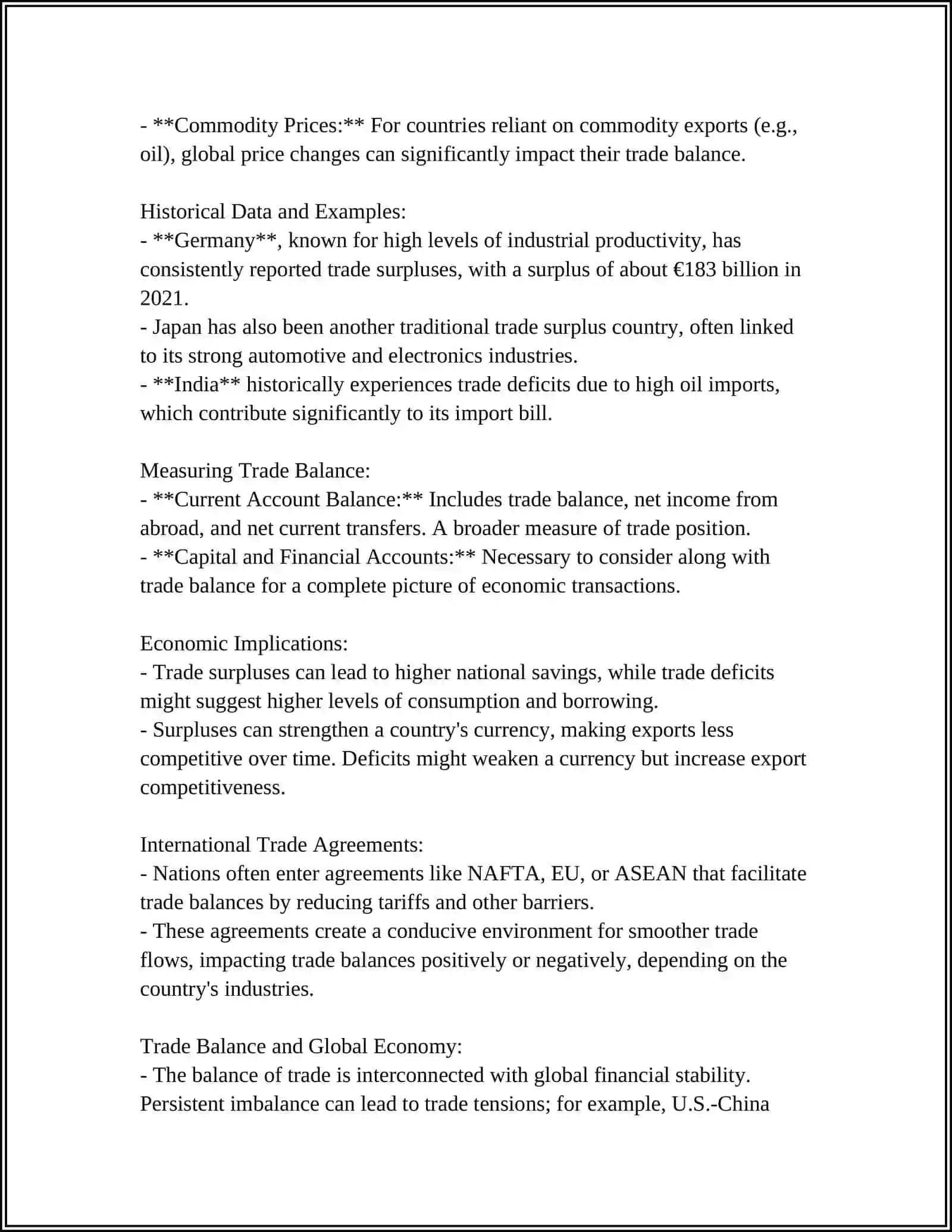 WORLD MARKET AND INTERNATIONAL TRADE. COUNTRY’S BALANCE OF PAYMENTS 4