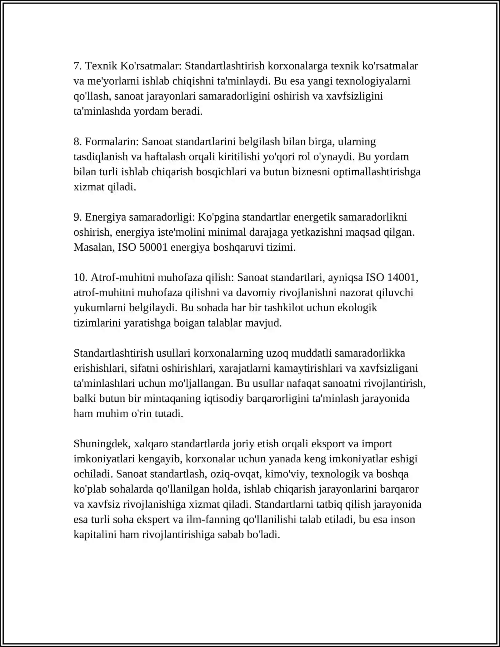 Sanoatni standartlash 4