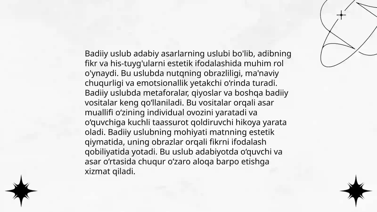 Ilmiy va badiiy uslubning tahlili 4