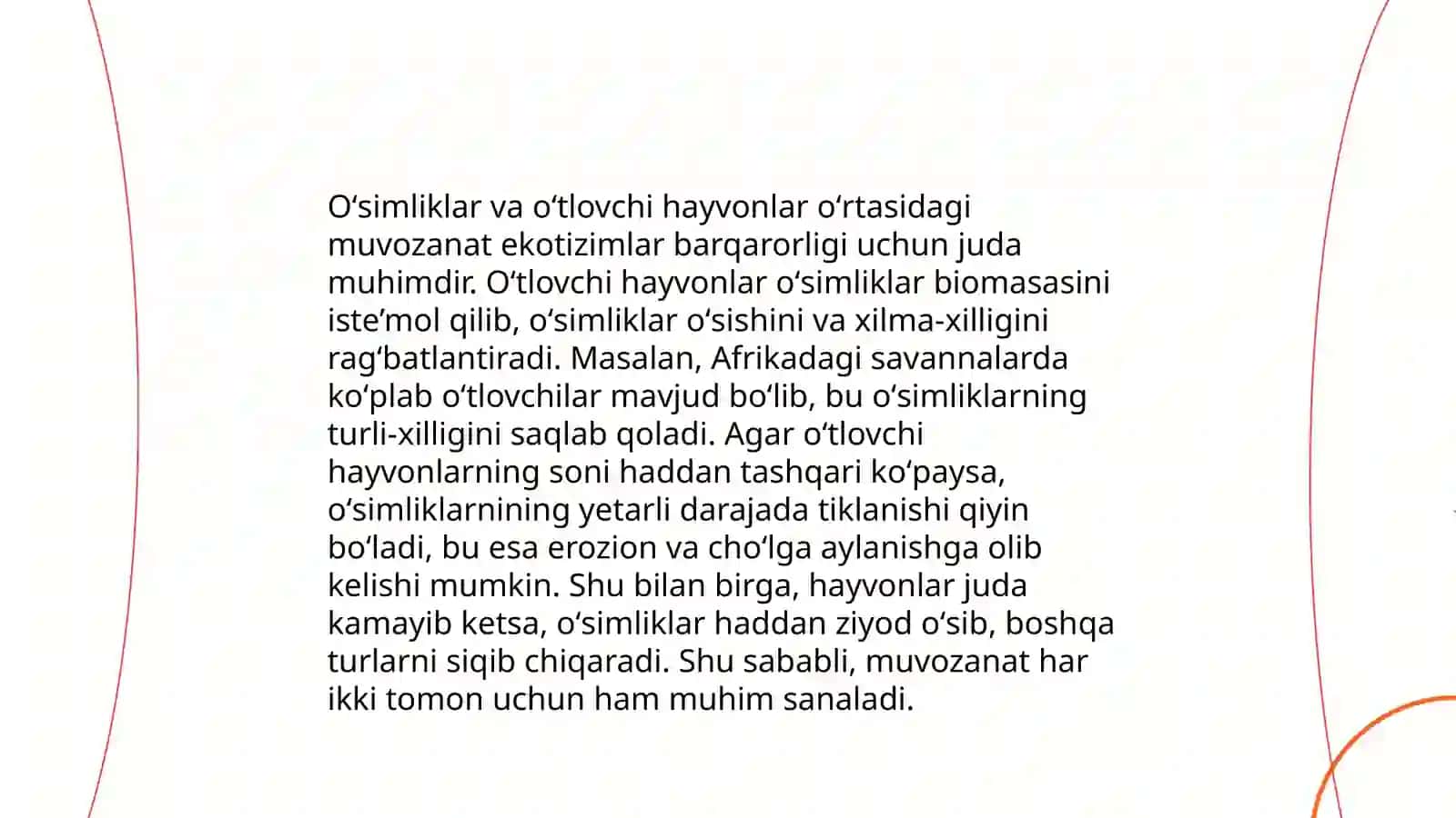 Biosferada xordali hayvonlarning tutgan oʻrni 4