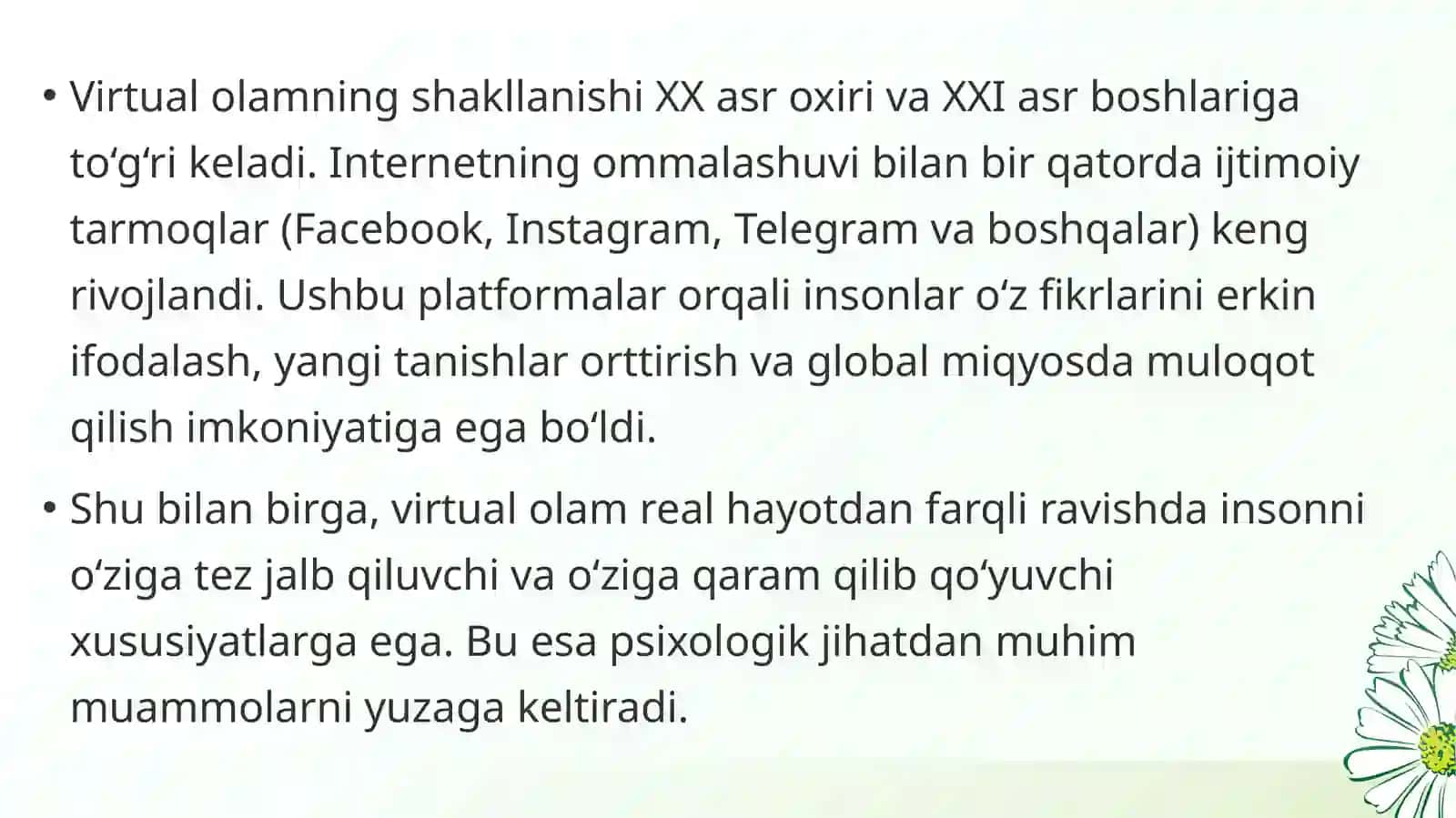 Virtual olamga qaramlik va uning psixologik oqibatlari 4